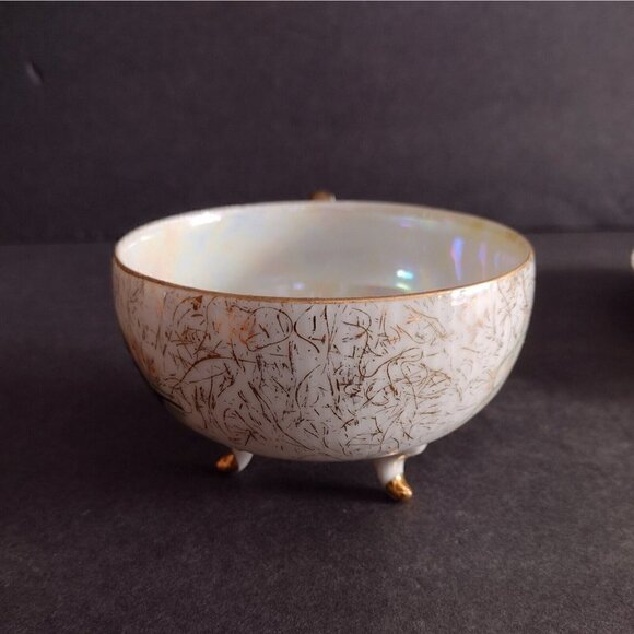 Vintage Relco Japan Porcelain Lily Of The Valley Floral Teacup & Saucer White - Picture 4 of 12